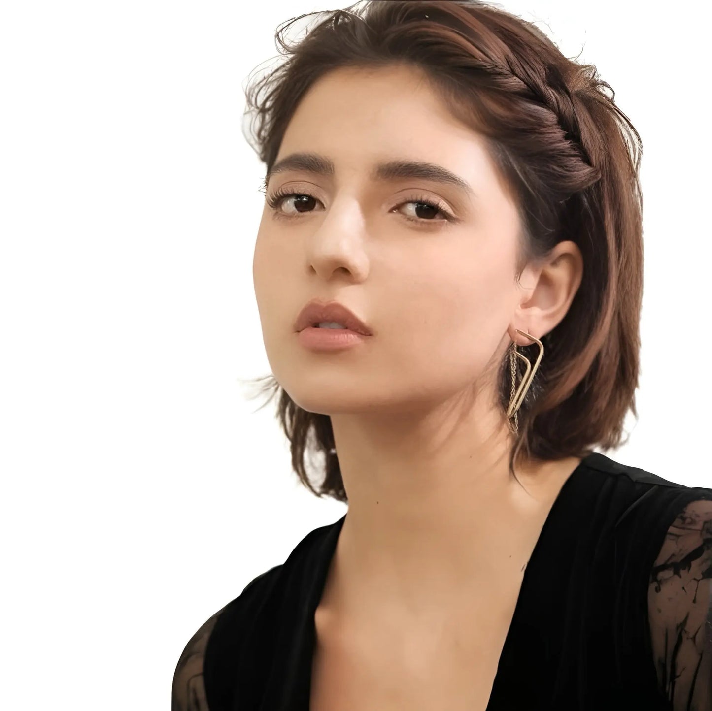 Cait Chain Earrings - Gold - Kase Study