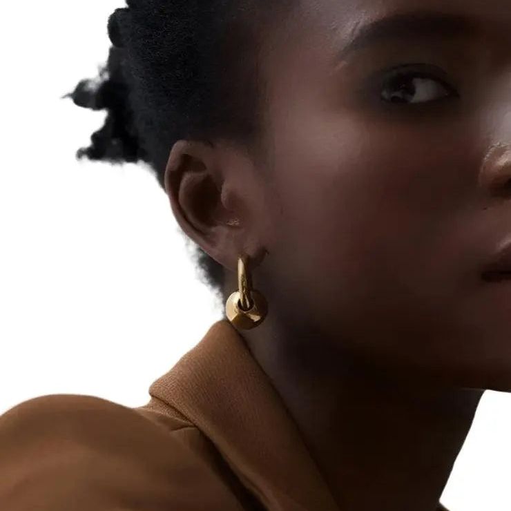 Carly Charm Hoop Earrings - Kase Study