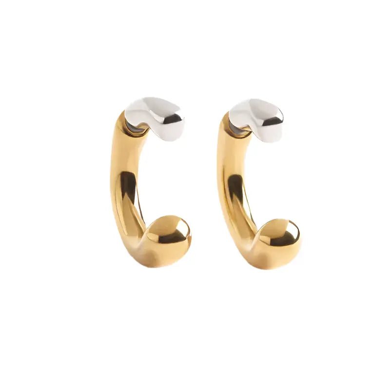 Christina Jacket Earrings - Two-Tone - Kase Study