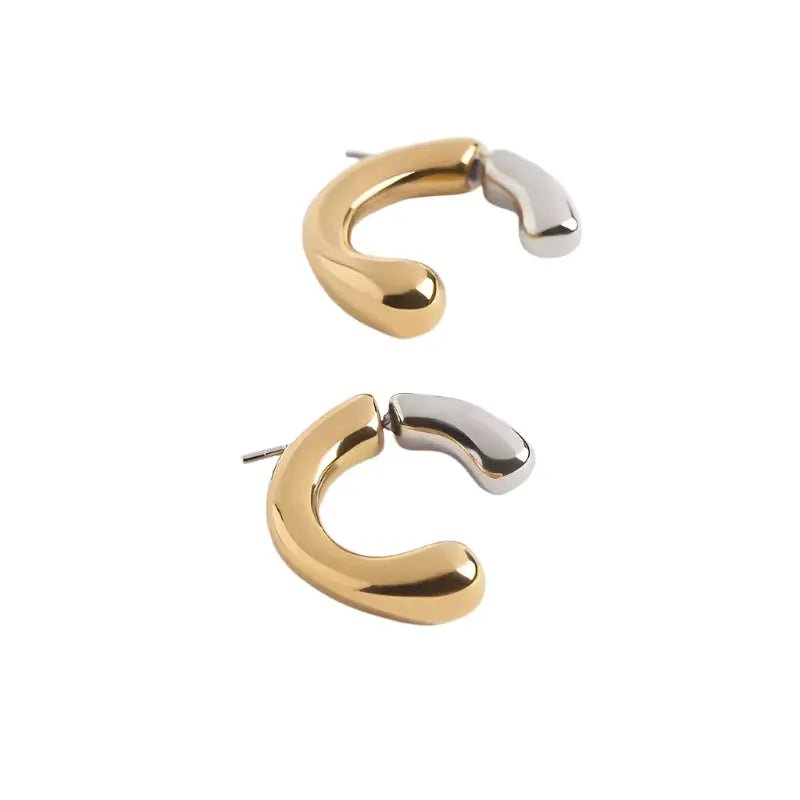 Christina Jacket Earrings - Two-Tone - Kase Study