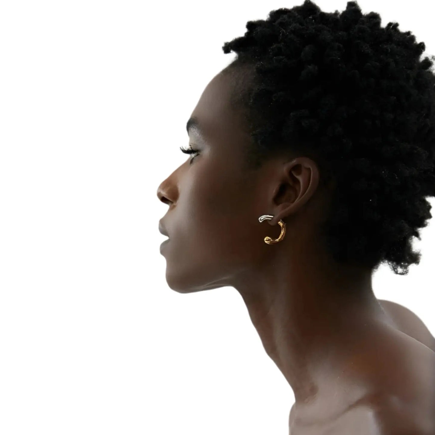 Christina Jacket Earrings - Two-Tone - Kase Study
