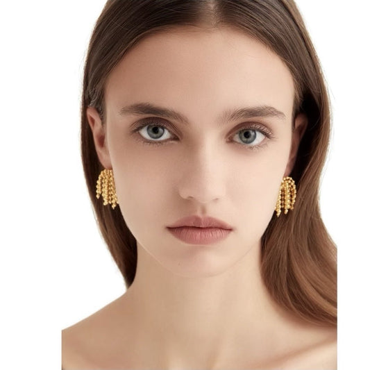 Firework Finge Earrings - Gold - Kase Study