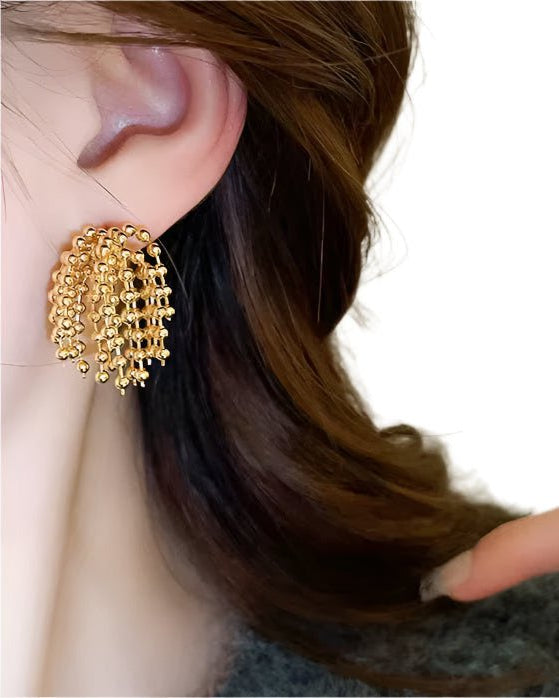 Firework Finge Earrings - Gold - Kase Study