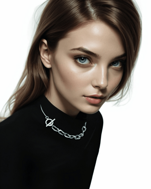 Offset Link Collar - Silver - Kase Study