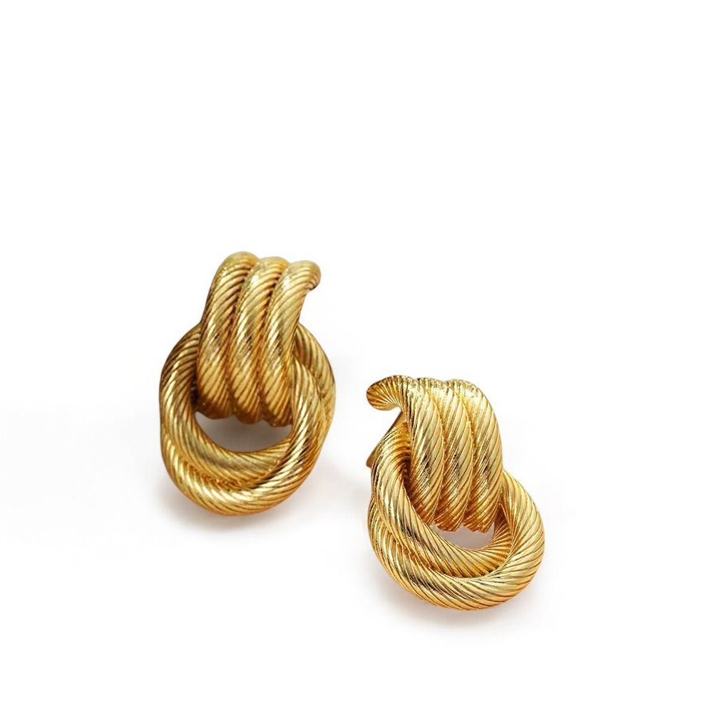 Twist Knot Statement Earrings - Kase Study