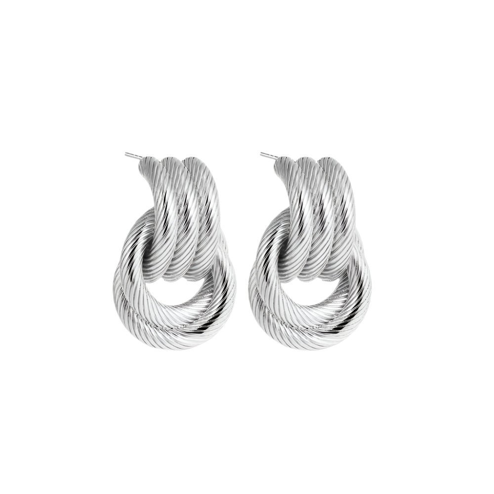 Twist Knot Statement Earrings - Kase Study