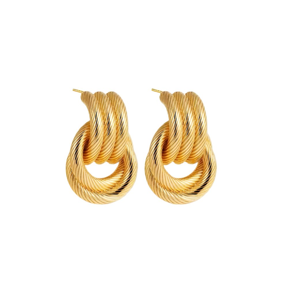 Twist Knot Statement Earrings - Kase Study