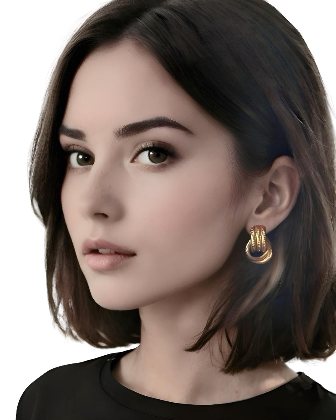 Twist Knot Statement Earrings - Kase Study