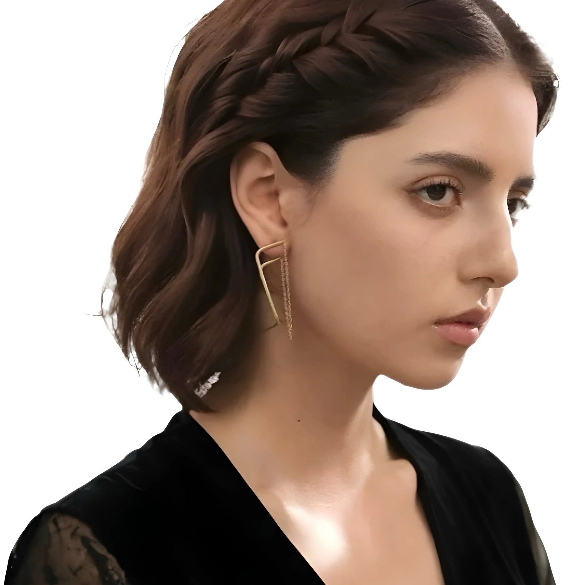 Cait Chain Earrings - Gold - Kase Study 