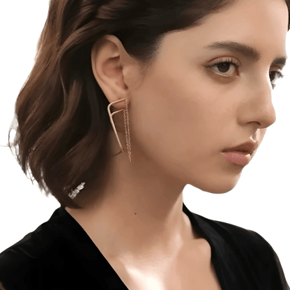 Cait Chain Earrings - Gold - Kase Study 