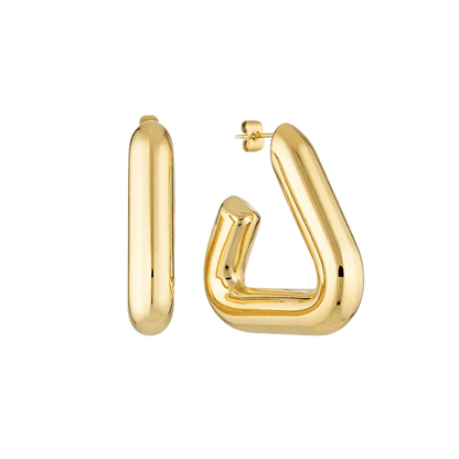 Cait Triangle Hoop Earrings - Kase Study 