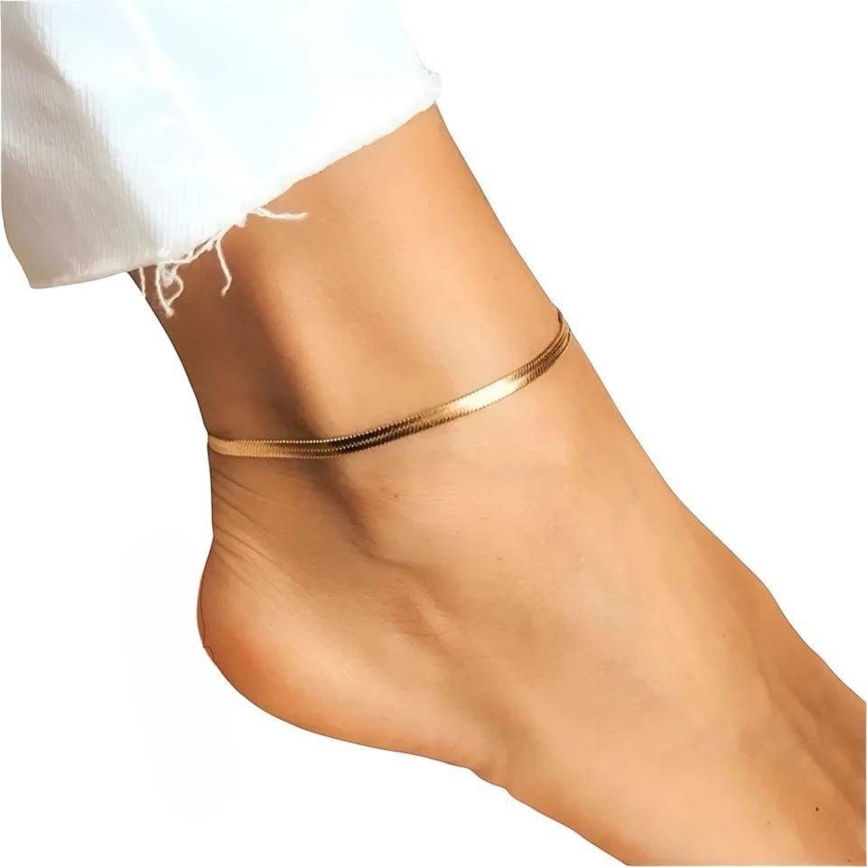 Essential Flat Chain Anklet - Kase Study 