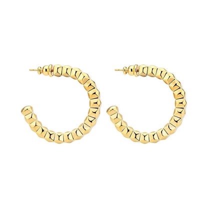 Faceted Coil Hoops - Kase Study 