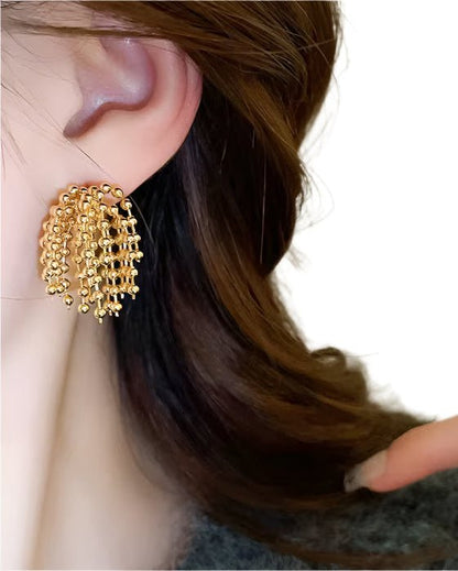 Firework Finge Earrings - Gold - Kase Study 