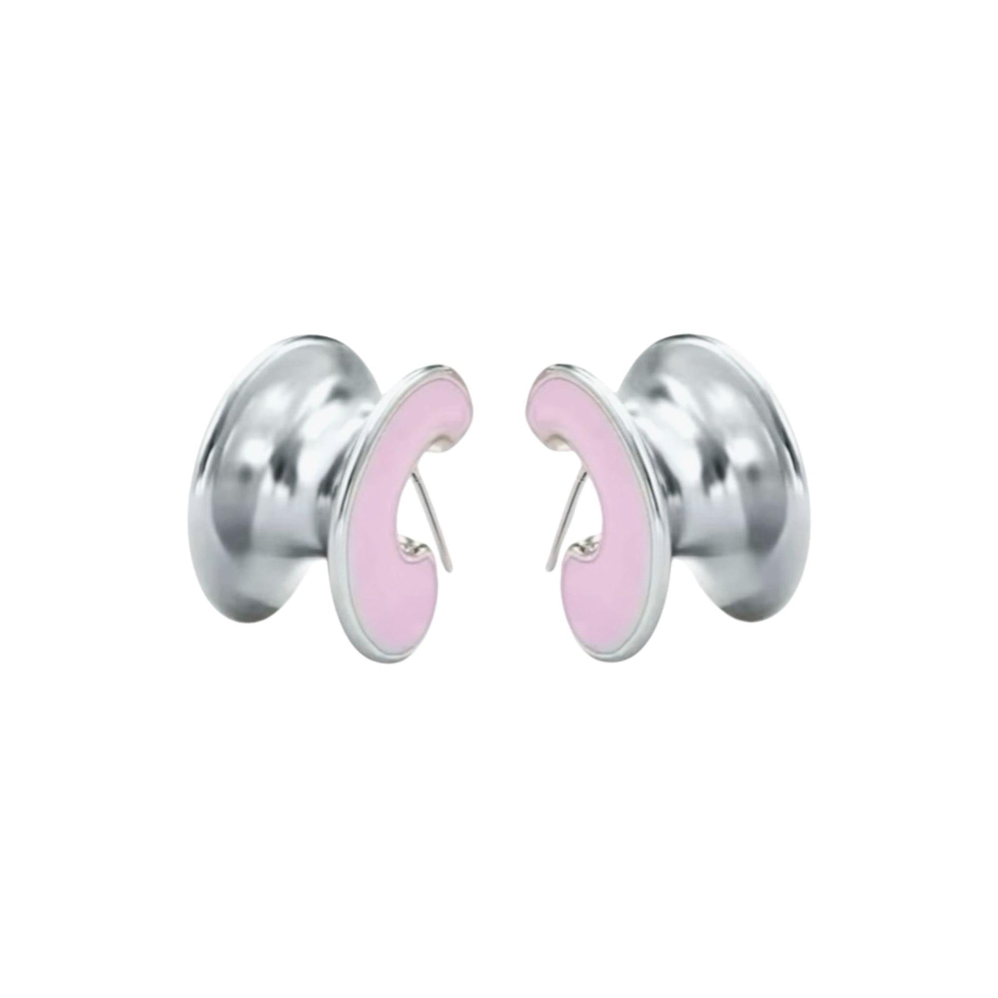 Kristi Enamel Hoop Earrings - Kase Study 