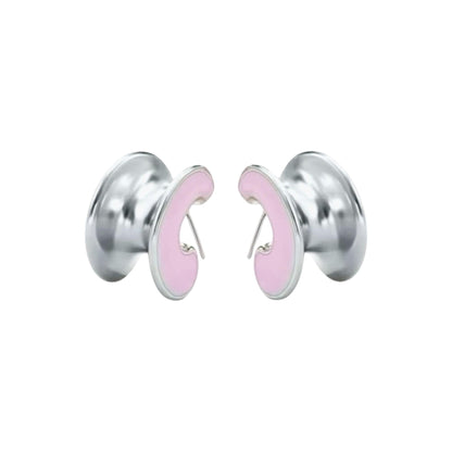 Kristi Enamel Hoop Earrings - Kase Study 