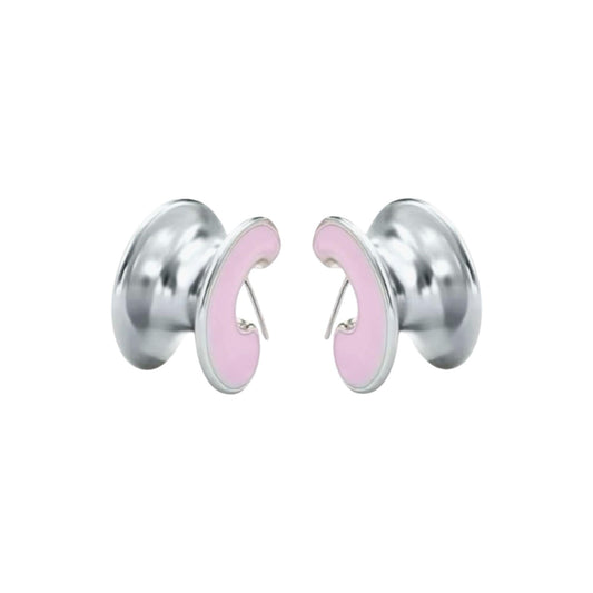 Kristi Enamel Hoop Earrings - Kase Study 