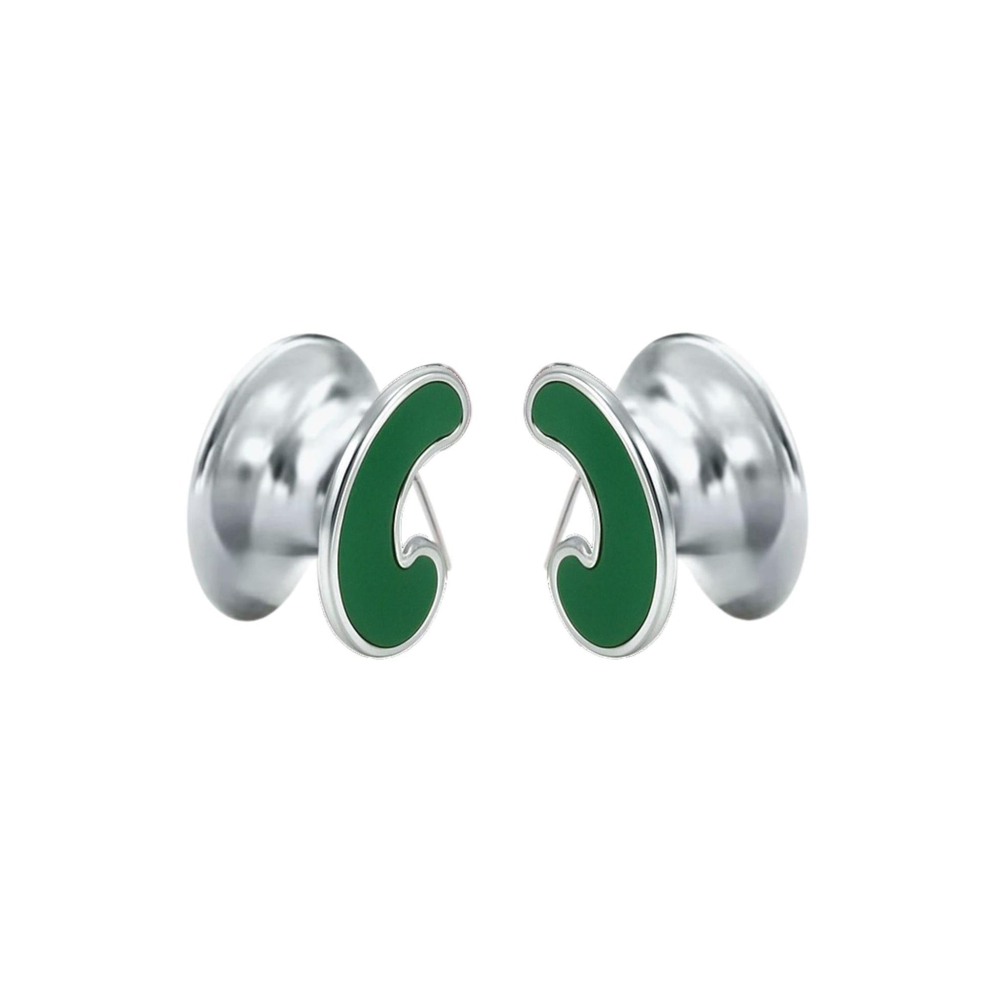 Kristi Enamel Hoop Earrings - Kase Study 