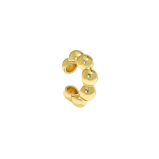 Orb Clip Ear Cuff - Gold - Kase Study 