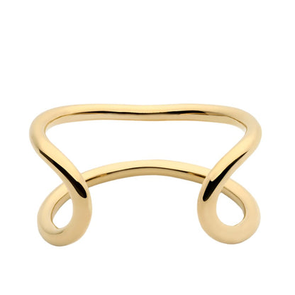Wide Sculpted Cuff - Gold - Kase Study 