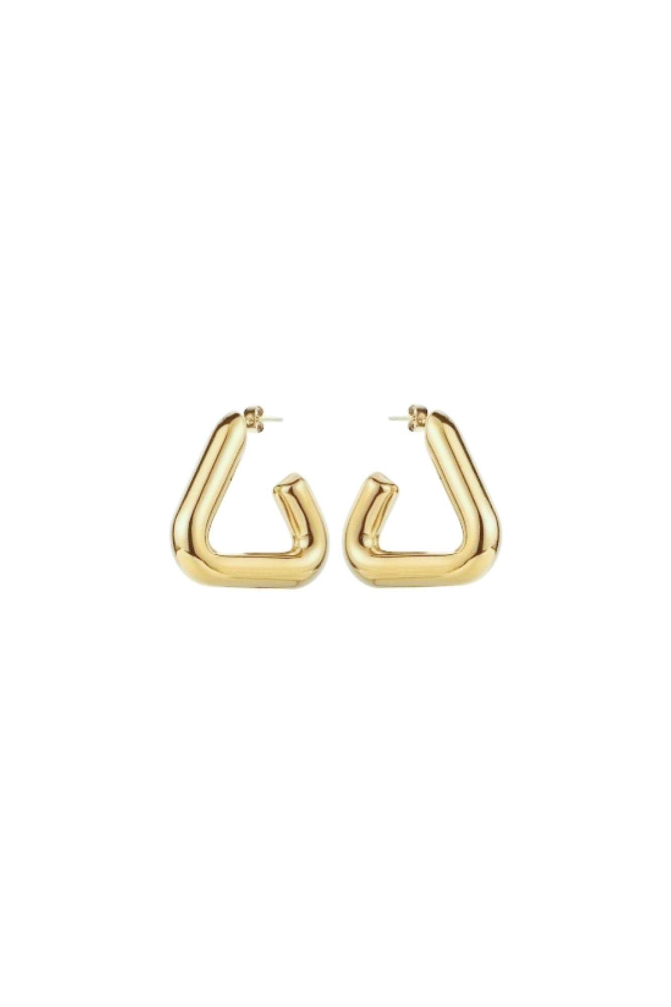 Cait Triangle Hoop Earrings - Kase Study