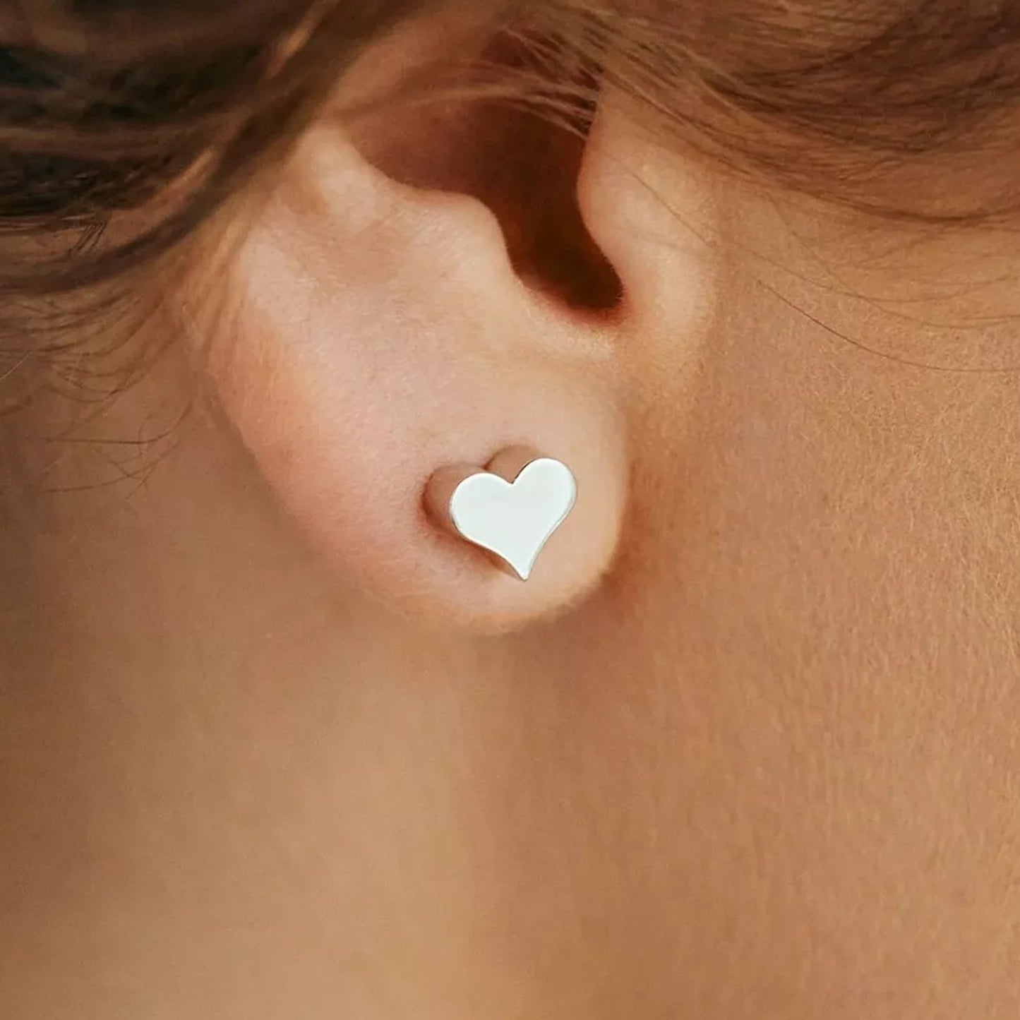 Heart Stud Earrings - Kase Study